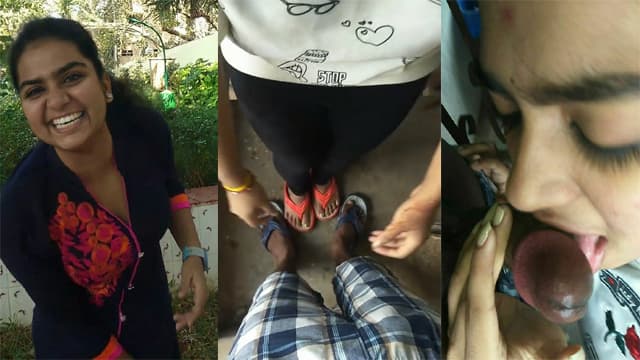 Indian Priya GF – Stairs Hard Suck MMS
