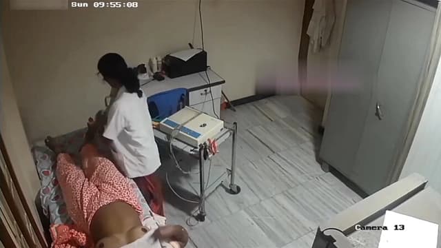 Horny Tamil Aunty Nurse Cream Leg CCTV Caught Viral