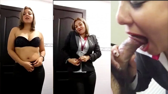 Horny HR Manager Affair CEO Sucking Dick Office